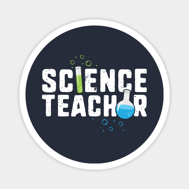 Science Teacher T-Shirt Back to School Chemistry Beaker Magnet by 14thFloorApparel